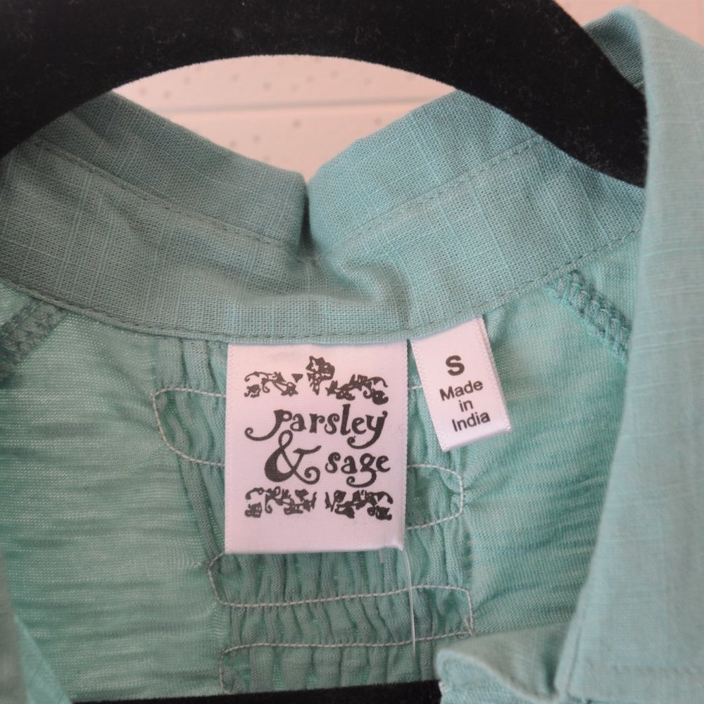 PARSLEY & SAGE HAND-WOVEN TOP - Picture 3 of 8